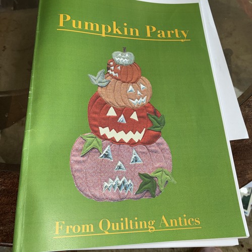 Quilting antics pumpkin - quilting,