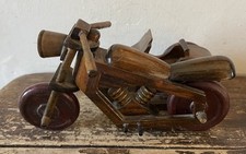 Handcrafted wooden motorcycle - handcrafted,