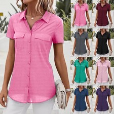Women Short Sleeve Collar