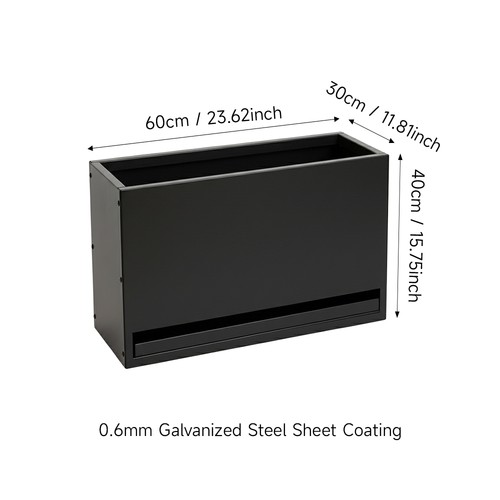 Galvanized metal planter - galvanized,