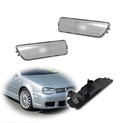 Clear front bumper side marker - front,
