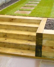 ECO Pressure Treated Landscaping Railway Sleepers 100x200mm x 1.2m