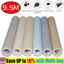 Embossed Shimmer Wallpaper Industrial Textured Grey Silver Metallic Plain Thick*