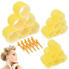 Large Hair Rollers with Clips