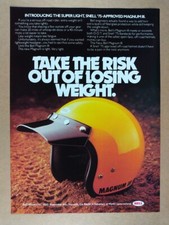 1980 Bell Magnum III Motorcycle Helmet vintage print Ad