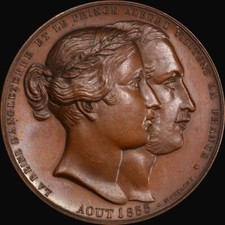 PCGS SP64 1855 France Queen