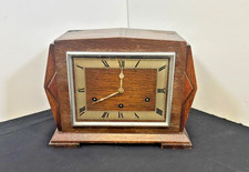 Garrard early 20th Century Oak Cased Musical Mantel clock