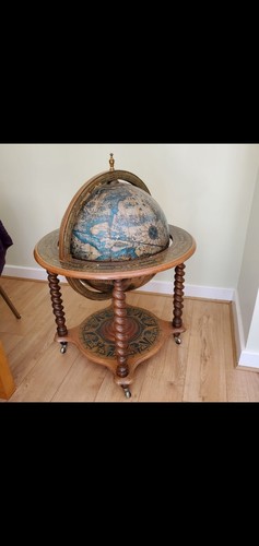 Vintage globe drinks cabinet - globe,
