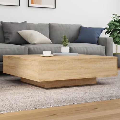 Coffee table with led lights - coffee,