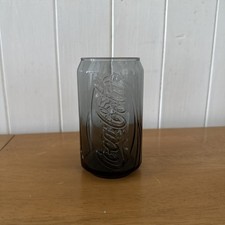 Coca Cola Glass, McDonald’s Black Coca Cola Glass, Coca Cola Can Glass