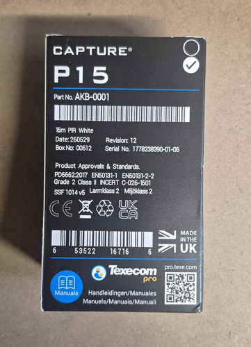 Texecom capture p15 - capture,