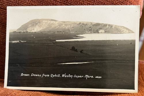 Antique postcard breane - breane, uphill