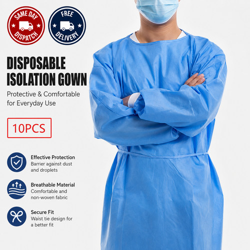 Pcs disposable gown single - 10,
