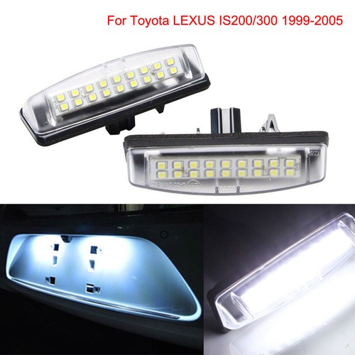 2pcs white led license - white,