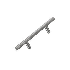 Satin Chrome T-bar Shaped