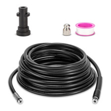 10M High Pressure Washer Drain Pipe Hose Cleaning Kit, with Jet Nozzle Only