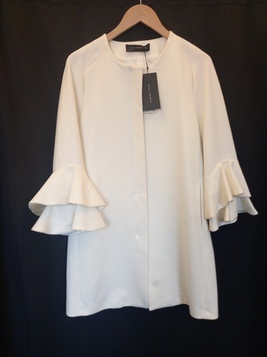 Zara woman white ruffled - zara,