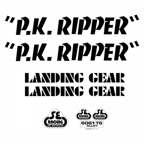 Bikes ripper decal - decal, set