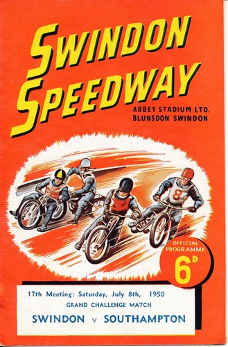 Speedway programme swindon v - programme,