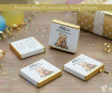 Personalised Chocolate Winnie The Pooh Baby Shower Christening Favours
