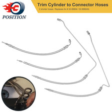 For Mercruiser Alpha 1 Gen 2 Trim Tilt Hydraulic Ram Cylinder Hose Kit 16-3/16"