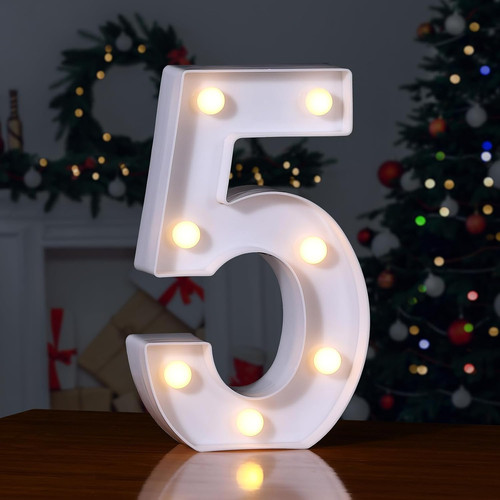 Led light numbers sign - numbers,