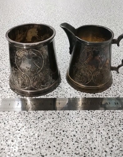 Pair silver plated - pair, of