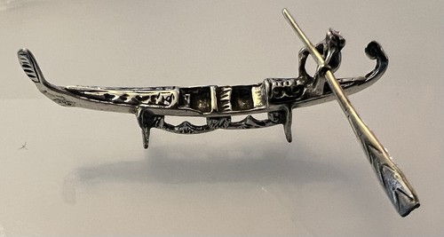 Silver gondola miniature - silver,