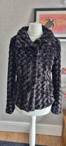 Qed london black faux fur - faux,