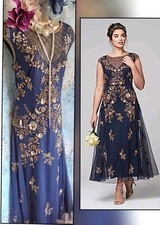 Joanna hope Navy blue Gold