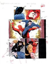 Original 1996 Daredevil 357 page 4 color guide art: 1990's Marvel Comics artwork