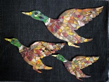 Set of Flying Ducks Mosaic