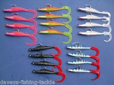 4pk 4" CURLY TAIL JIG HEAD