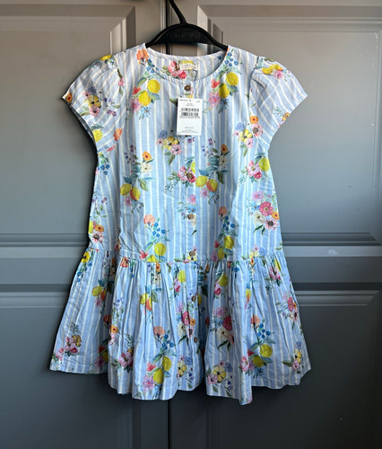 Next girls blue floral striped - girls,