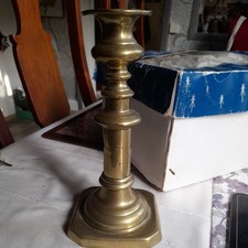 vintage brass candlestick 20cm tall shabby chic normal candle 