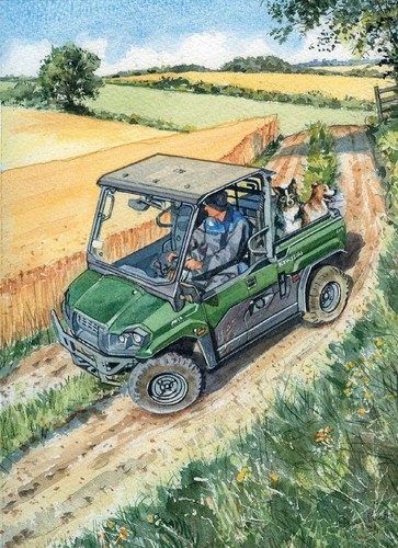 Birthday card kawasaki mule - kawasaki,