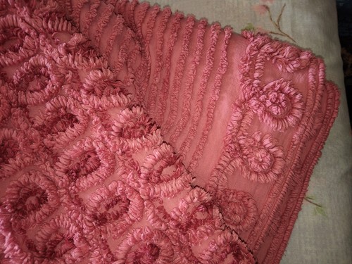 Vintage pink candlewick - pink,