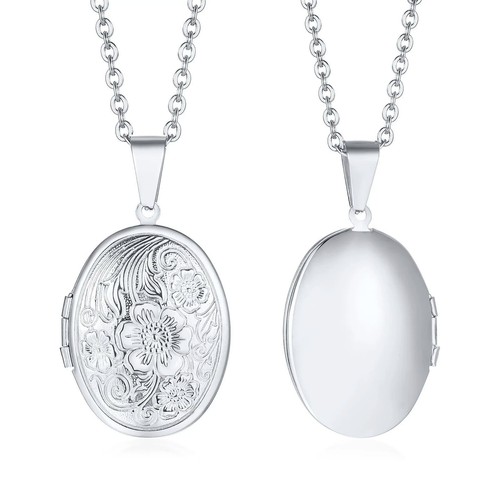 Delicate floral oval heart - delicate,