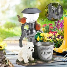 Cute Resin Solar Dog Light