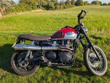 Triumph Bonneville Scrambler 900, 2016, 1.4k miles, new MOT