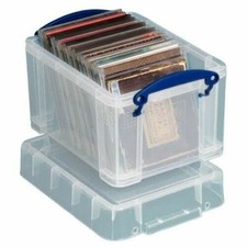 Really Useful Strong Clear Plastic 3 Litre CD / DVD  STORAGE BOX