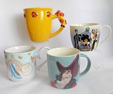 DISNEY COLLECTABLE MUGS CHOICE of HOOK, TIGGER, CINDERELLA OR FEELING WICKED
