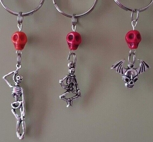Halloween keyring with - halloween,