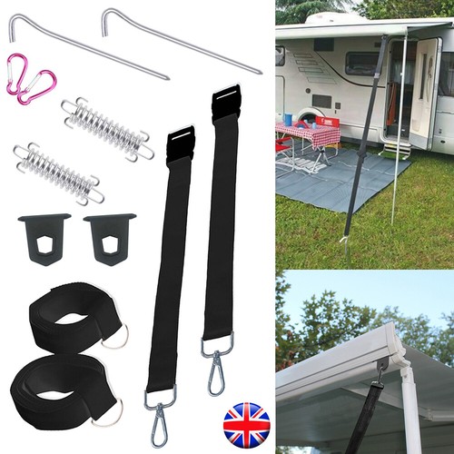 Awning tie down - tie, for