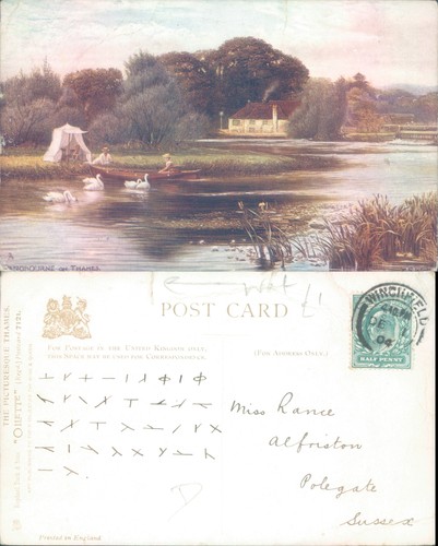 Thames riverside with swans