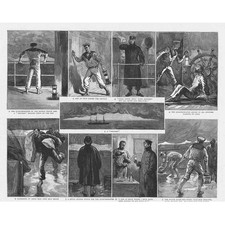 A Tornado off the West Coast of Africa - Antique Print 1893