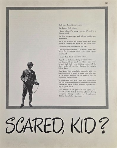 1943 print army soldier - ad,