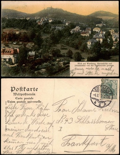 Eisenach view wartburg - eisenach,