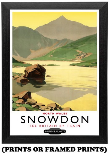 Snowdon wales rail vintage - by,
