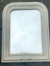 OLD FRENCH MIRROR 1900s Cream
